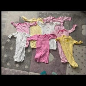 LOT of Baby girl 0-3  winter nightgowns LOT